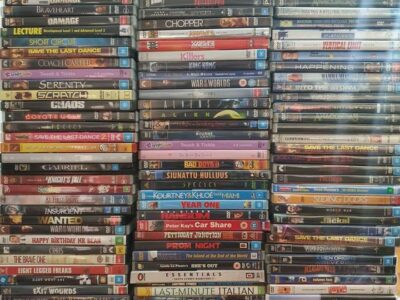 145 Movie DVDs Bulk Sale, Good Condition, Many Top Titles.