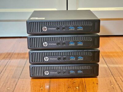 4 x HP mini PC, Built-in WiFi, i3-4160T, 128G SSD, 8G RAM, Win10 Pro.