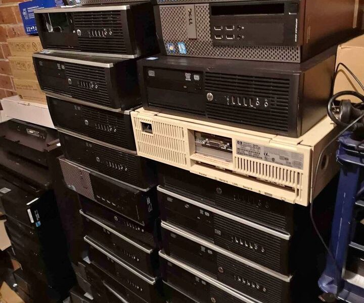 Bulk PC and Monitors Lot, 20 Monitors, 30 Desktops, Prefer To Sell As Lot.