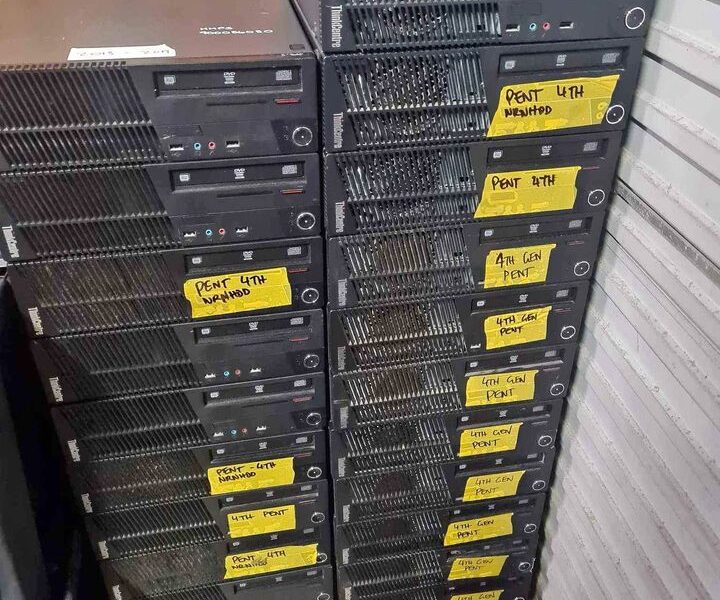 Bulk lot X 24 lenovo desktop pcs for sale