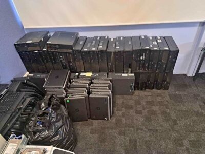 Bulk lot ex school laptops, desktops and monitors