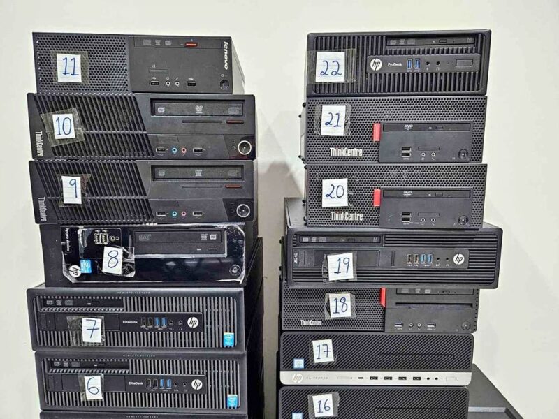 Core i Office and Home Desktop PCs Bulk Lot, Fresh Windows 10 Installed.