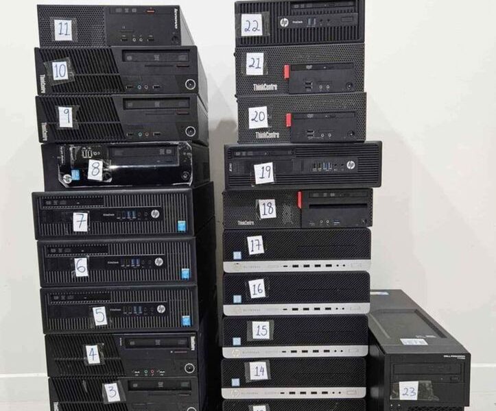 Core i Office and Home Desktop PCs Bulk Lot, Fresh Windows 10 Installed.