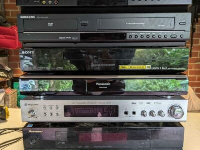 Faulty Electronics DVD Blu-ray Amplifier VCR Bulk Lot, For Parts Or Repair.