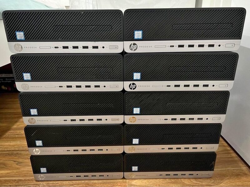 HP Prodesk 600 G5 SFF i5 9500 Desktop Computers, Windows 10.