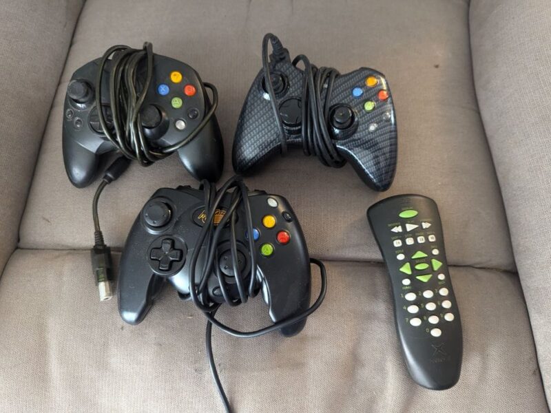 Massive Xbox Lot - 7 Xbox 360s, 3 Xbox Ones, 22 controllers, 7 power packs!