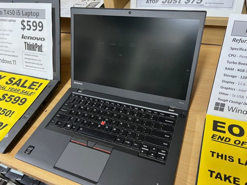 STACKS OF LAPTOPS! Lenovo Thinkpads T450s 5th Gen i5 With 8GB Ram.