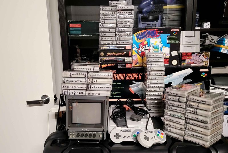 Super Nintendo Console With Boxed Accessories And Games, Huge Lot!