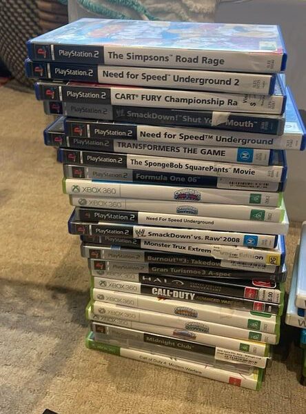 Video Game Lot Sold All Together - Nintendo Wii, PS3, Xbox, Many Accessories.