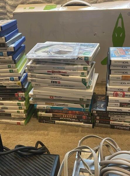 Video Game Lot Sold All Together - Nintendo Wii, PS3, Xbox, Many Accessories.