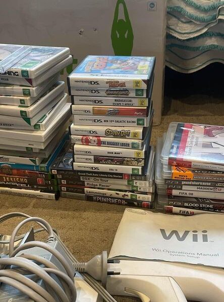 Video Game Lot Sold All Together - Nintendo Wii, PS3, Xbox, Many Accessories.