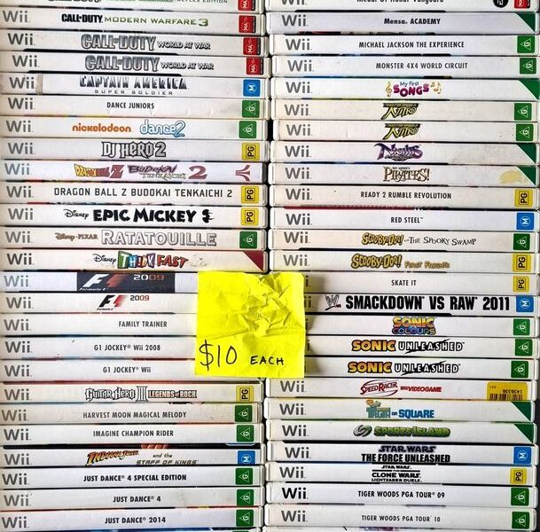 Nintendo Wii Games - $10 Each - Many Top Titles To Choose From!