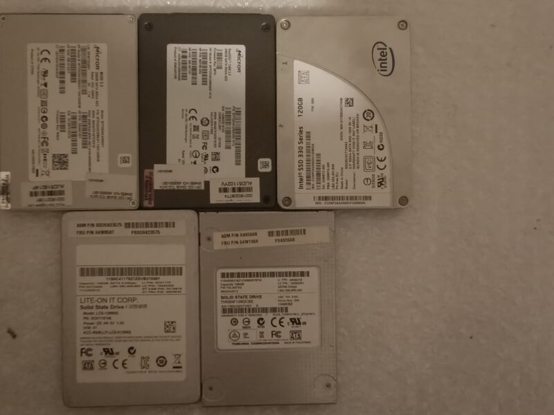 Bulk Lot Of 10X 2.5 Inch HDDS And SSDs - Formatted And Tested.