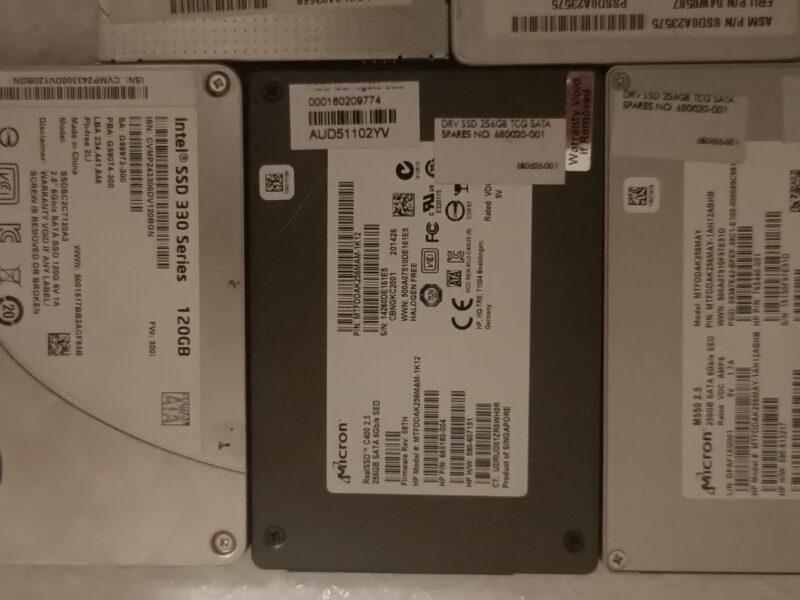 Bulk Lot Of 10X 2.5 Inch HDDS And SSDs - Formatted And Tested.