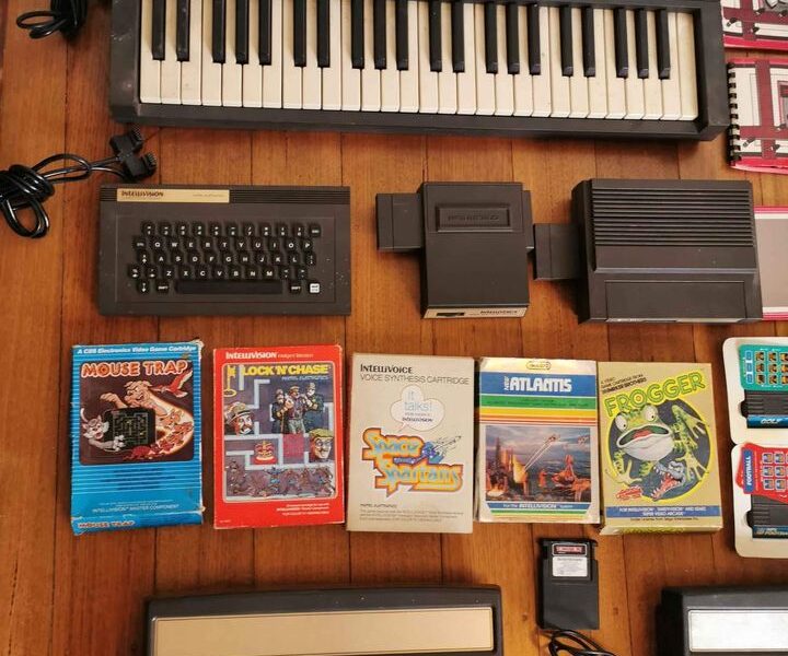 Lot Of Intellivision Vintage Video Games, Consoles And Accessories Bulk Lot.