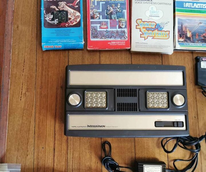 Lot Of Intellivision Vintage Video Games, Consoles And Accessories Bulk Lot.