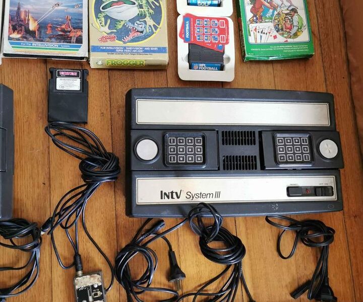 Lot Of Intellivision Vintage Video Games, Consoles And Accessories Bulk Lot.