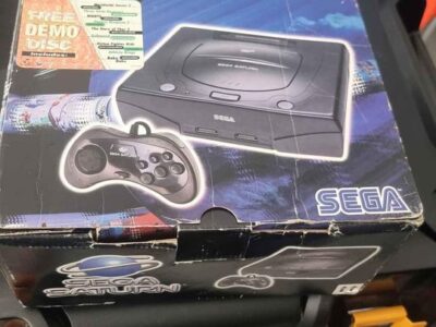 Sega Saturn Boxed Console With Boxed Accessories And 31 Games.