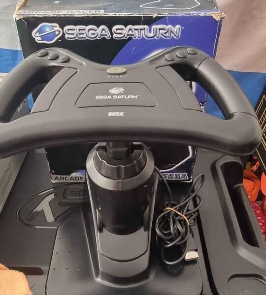 Sega Saturn Boxed Console With Boxed Accessories And 31 Games.